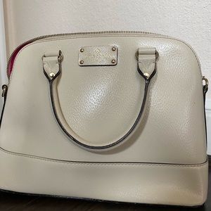 White Kate Spade Dome Satchel